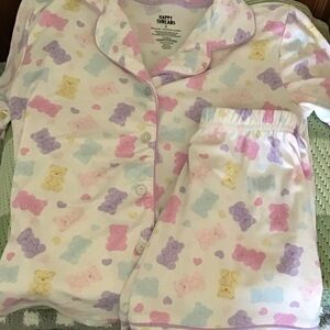 Kids Pajama Set - Pastel Gummy Bear Print